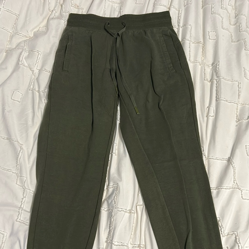 Green sweatpants